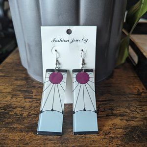 Tanjiro Earrings Hanafuda Earring Japanese Anime